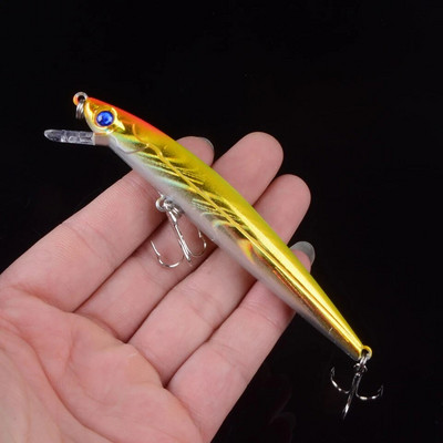 1 buc 11 cm 9,2 g momeală tare nalucă de pescuit cu laser minnow cârlig de pește wobbler crankbait tackle naluci artificiale ochi 3D
