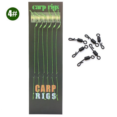 6gab. Karpu makšķerēšanas piederumi Matu mehānismi ar dzeloņstieņu makšķerēšanas āķi, gatavi piesieti karpu auklai.