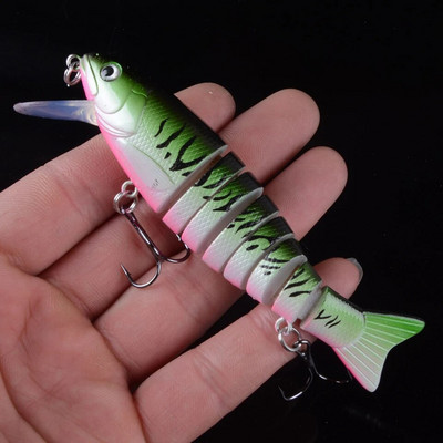 1 τεμ. Δολώματα ψαρέματος συρτή Swim Minnow Wobbler Πολλαπλών τμημάτων Σκληρό δόλωμα 105 mm 17,3 γρ.