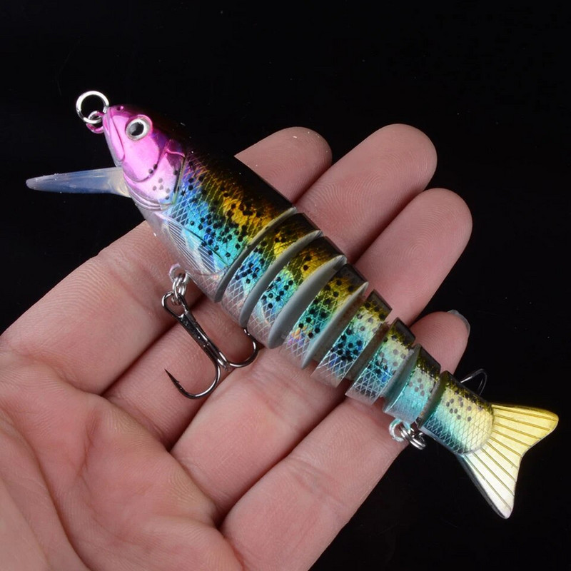 1 τεμ. Δολώματα ψαρέματος συρτή Swim Minnow Wobbler Πολλαπλών τμημάτων Σκληρό δόλωμα 105 mm 17,3 γρ.