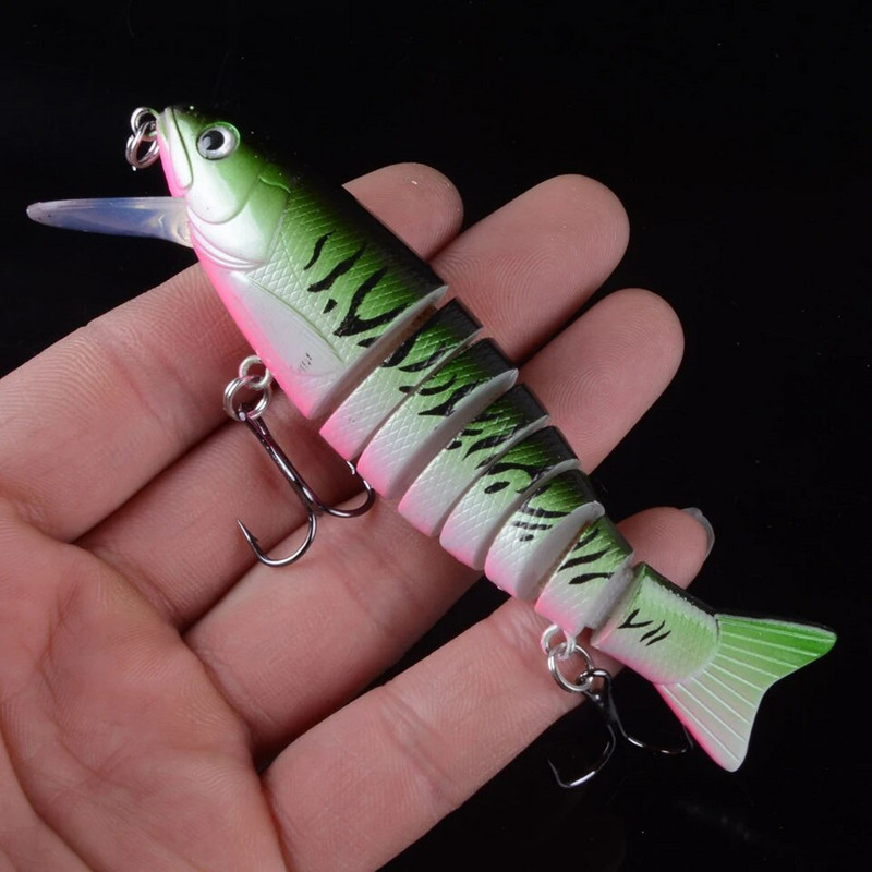 1 τεμ. Δολώματα ψαρέματος συρτή Swim Minnow Wobbler Πολλαπλών τμημάτων Σκληρό δόλωμα 105 mm 17,3 γρ.