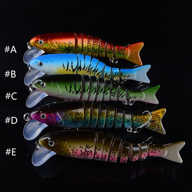 1 τεμ. Δολώματα ψαρέματος συρτή Swim Minnow Wobbler Πολλαπλών τμημάτων Σκληρό δόλωμα 105 mm 17,3 γρ.