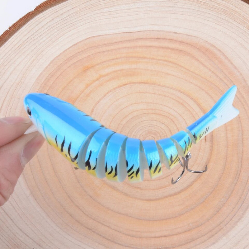 1 τεμ. Δολώματα ψαρέματος συρτή Swim Minnow Wobbler Πολλαπλών τμημάτων Σκληρό δόλωμα 105 mm 17,3 γρ.