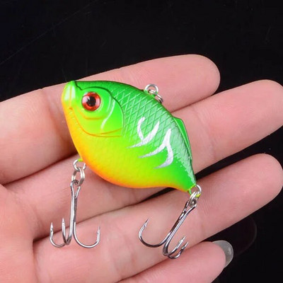 1 ΤΕΜ 4,5cm/8,6g Winter Sea Hard Fishing Lure VIB Set Bait 3D Eyes Wobbler Crankbait Top Water Lure