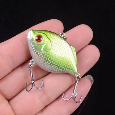 1 ΤΕΜ 4,5cm/8,6g Winter Sea Hard Fishing Lure VIB Set Bait 3D Eyes Wobbler Crankbait Top Water Lure