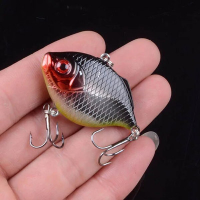 1 ΤΕΜ 4,5cm/8,6g Winter Sea Hard Fishing Lure VIB Set Bait 3D Eyes Wobbler Crankbait Top Water Lure