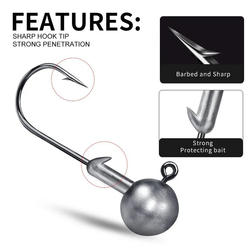 1g 2g 3,5g 5g 7g 10g 12g 20g Crank Jig Head Udica Fishing Hook Head Jig Mamac Tvrdi mamac Meki crv Udica Jig Udica za ribolov