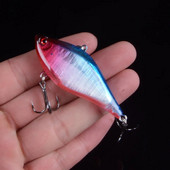 1tk 6cm 13g kõva landi uppumispliiats VIB Lant Jääpüük Minnow Kalastuslant kolmekordse konksuga 3D Eyes