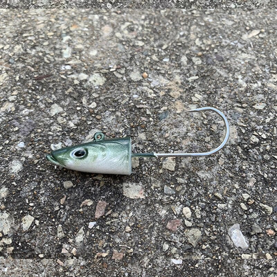 HAIMALUO Jig Head Hook Part Happy Soft Fishing Lure Artificial Saltwater Sea BassFishing Bait Swimbait Tackle Fish Head Part