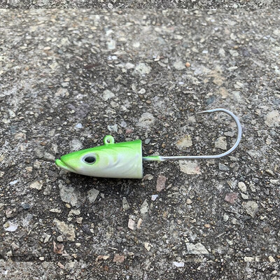 HAIMALUO Jig Head Hook Part Happy Soft Fishing Lure Artificial Saltwater Sea BassFishing Bait Swimbait Tackle Fish Head Part