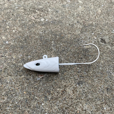 HAIMALUO Jig Head Hook Part Happy Soft Fishing Lure Artificial Saltwater Sea BassFishing Bait Swimbait Tackle Fish Head Part