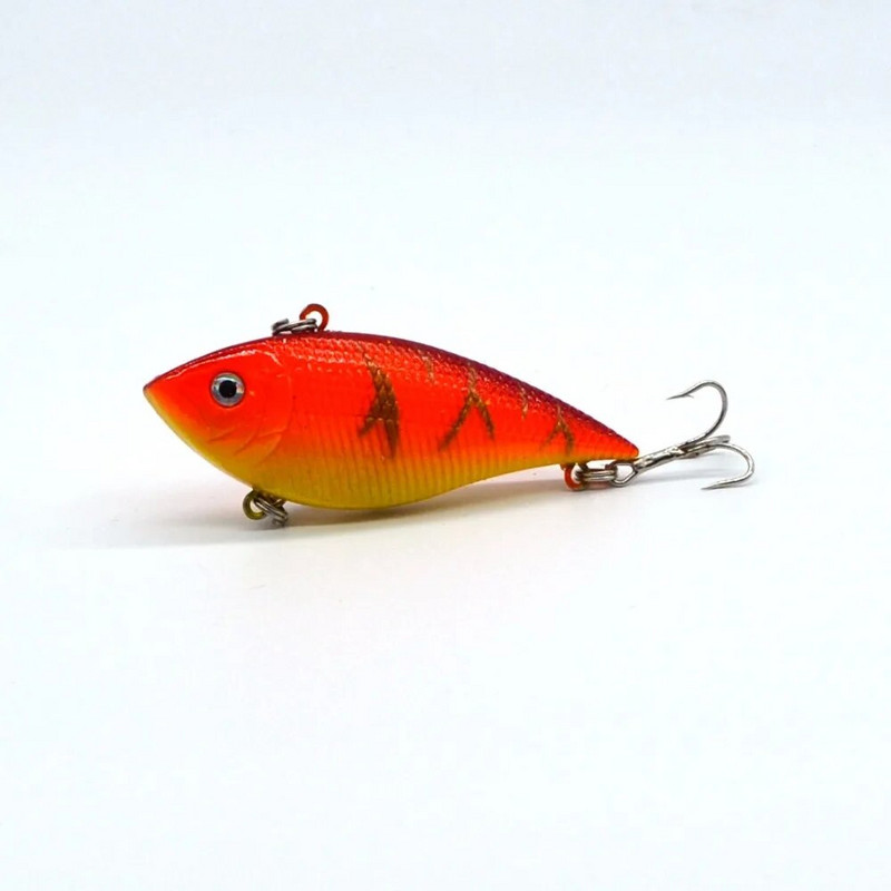 1 tk 7,1 cm/2,79 tolli 11,2 g/0,39 untsi kõva püügilant VIB Rattlini konksuga kalapüügi lant, uppuv vibra Rattlini konksuga kalapüügi landid vändasöödad