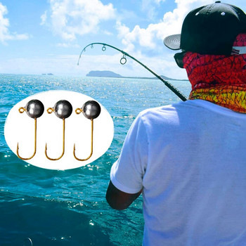 10 τμχ/παρτίδα Micro Jig Head Fishing Hook 1g-5g Ice Fishing Hook Mini Crank Jig Fishhook Soft Lure Fishing Hook