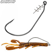 10 tk/partii Pehme ussipüügikonks koos vedrulukuga karpkala õngekonks pehme peibutussööda vändakonksu jaoks #1/0-#5/0