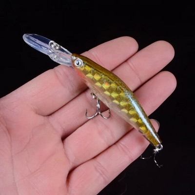 1kom 9cm/7g Laser Minnow mamac za ribolov Plutajući vobleri Umjetni mamac Tvrdi Crankbaits Treble Udice Oprema
