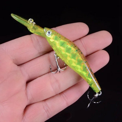 1kom 9cm/7g Laser Minnow mamac za ribolov Plutajući vobleri Umjetni mamac Tvrdi Crankbaits Treble Udice Oprema