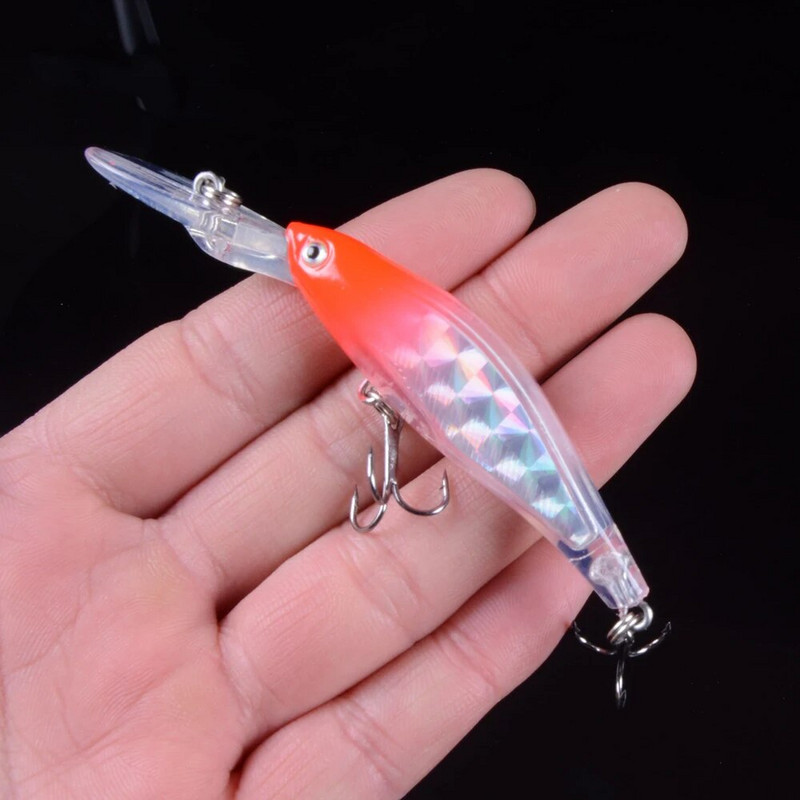 1kom 9cm/7g Laser Minnow mamac za ribolov Plutajući vobleri Umjetni mamac Tvrdi Crankbaits Treble Udice Oprema