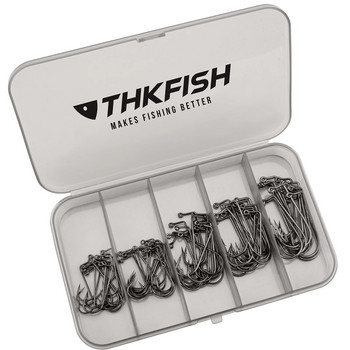 THKFISH Dry Fly Hooks for Fly Curved Tiing Wet Fly Hooks 14# ~22# Πακέτο ποικιλίας 250 αγκίστρια ψαρέματος