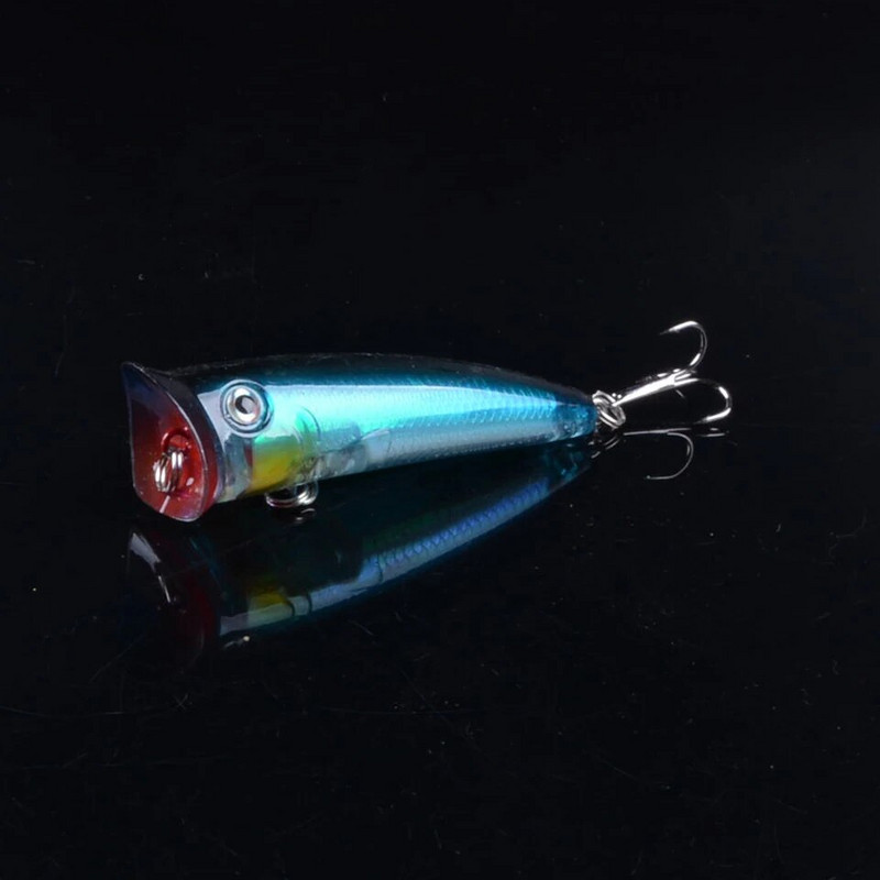 1 τεμ. Δημοφιλές 7,5 εκ. 10,4 g Popper Fishing Lure Σκληρό τεχνητό δόλωμα με 2 γάντζους τριπλά Ψάρεμα Wobblers Crankbait Pesca Iscas