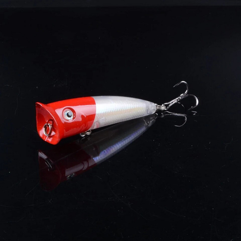 1 τεμ. Δημοφιλές 7,5 εκ. 10,4 g Popper Fishing Lure Σκληρό τεχνητό δόλωμα με 2 γάντζους τριπλά Ψάρεμα Wobblers Crankbait Pesca Iscas