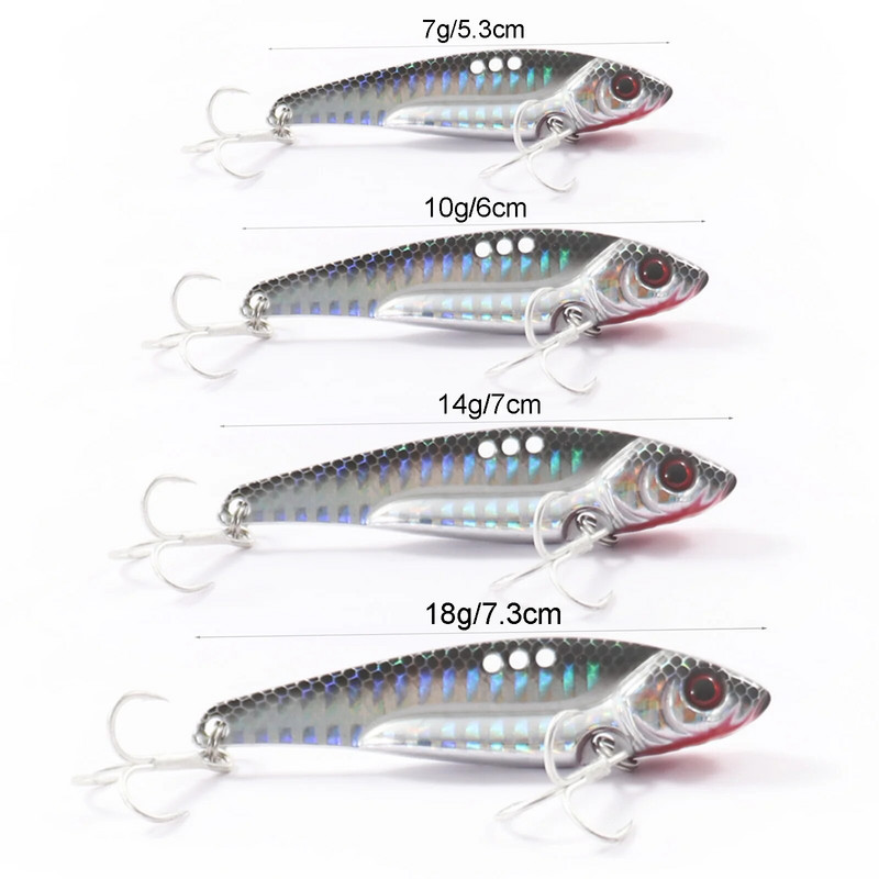 VIB kalastuslant 7-18g teraga metallist uppuv spinner vibratsioonisööt Swimbait Pesca haugi Pesca crankbait tackle sööt