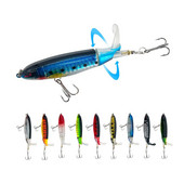 1 vnt 10cm/14cm Topwater žvejybos masalas Whopper Popper Dirbtinis masalas Kietas Plopper Minkštas besisukantis uodeginis žvejybos reikmenys