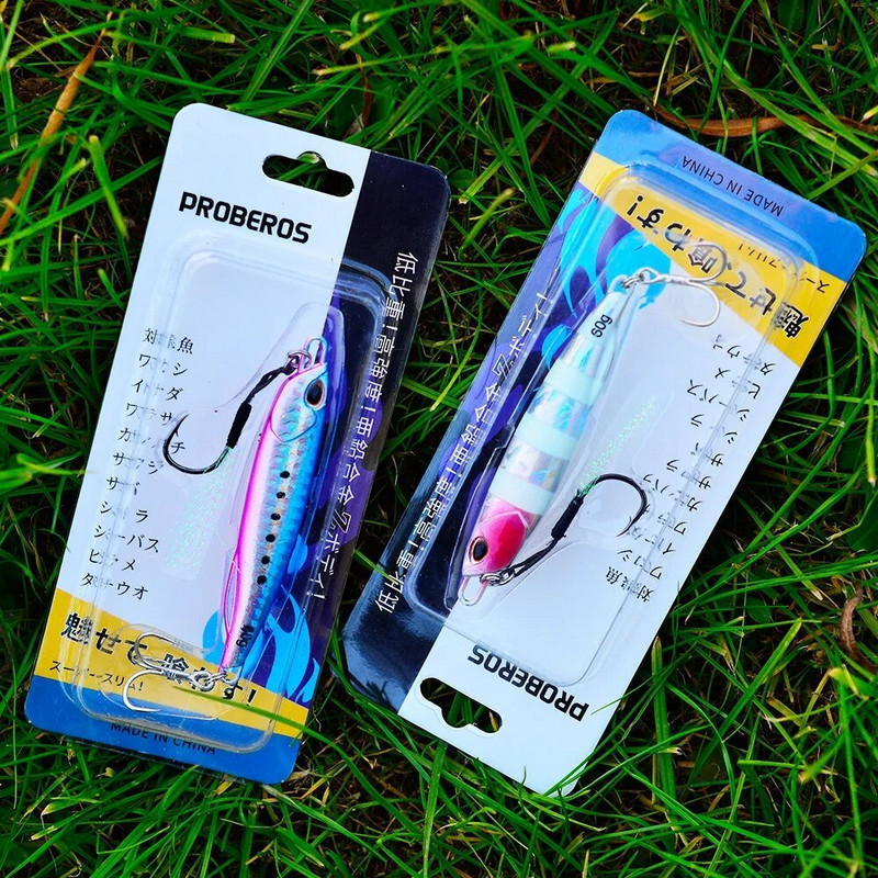 Hot Metal Jig Püügilant Kaalud 10-60g Trolling Hard Bait Bass Fishing Söödatarbed Forell Jigging Land Jigis Merevee landid