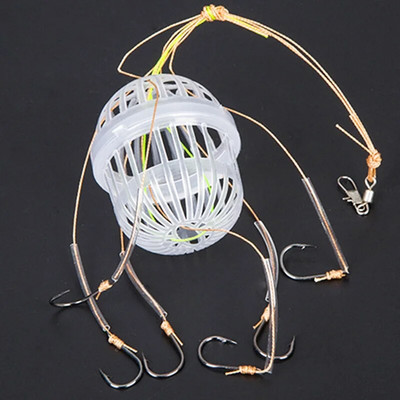 1 tk plahvatuskonksu õngekonksude komplekt õuesöödad puuri korvi söötja hoidik kalakonks Anzol karpkala tarvikud tööriistad