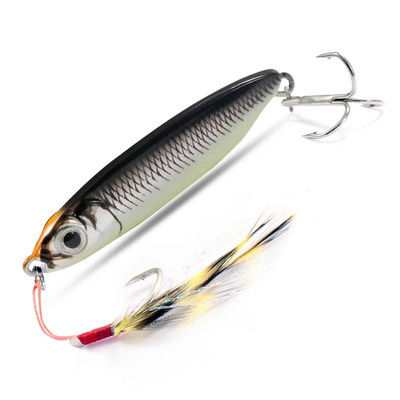 Feather Fishing Šareni karbonski metalni Jig Mamac Žlica za predenje Umjetni mamac Bas Udica od Minnow Tonuće Casting Pesca pribor