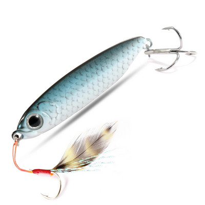 Feather Fishing Šareni karbonski metalni Jig Mamac Žlica za predenje Umjetni mamac Bas Udica od Minnow Tonuće Casting Pesca pribor
