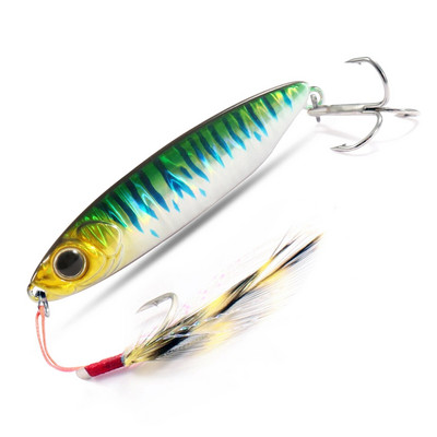 Feather Fishing Šareni karbonski metalni Jig Mamac Žlica za predenje Umjetni mamac Bas Udica od Minnow Tonuće Casting Pesca pribor