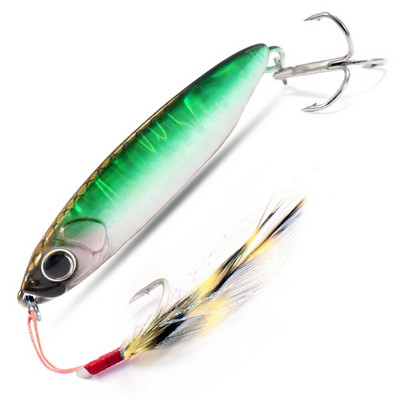 Feather Fishing Šareni karbonski metalni Jig Mamac Žlica za predenje Umjetni mamac Bas Udica od Minnow Tonuće Casting Pesca pribor