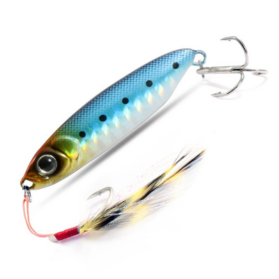 Feather Fishing Šareni karbonski metalni Jig Mamac Žlica za predenje Umjetni mamac Bas Udica od Minnow Tonuće Casting Pesca pribor