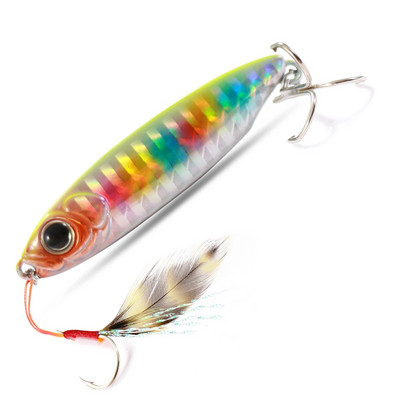 Feather Fishing Šareni karbonski metalni Jig Mamac Žlica za predenje Umjetni mamac Bas Udica od Minnow Tonuće Casting Pesca pribor