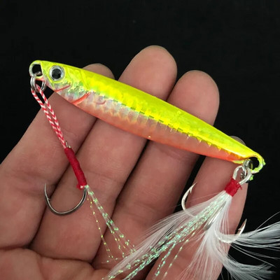 Fishing Glow Jigs 15g/6cm 7g/10g/20g/25g Jigbait Lure Shore Cast peibutusvahendid Metallsööda kunstlandid 1 tk.