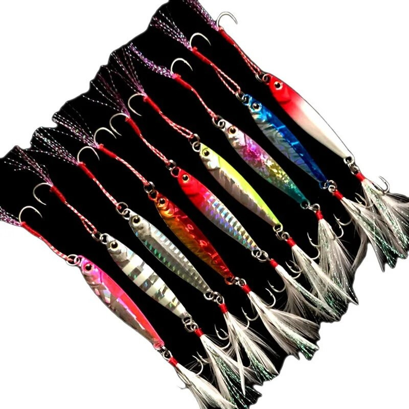 Fishing Glow Jigs 15g/6cm 7g/10g/20g/25g Jigbait Lure Shore Cast peibutusvahendid Metallsööda kunstlandid 1 tk.