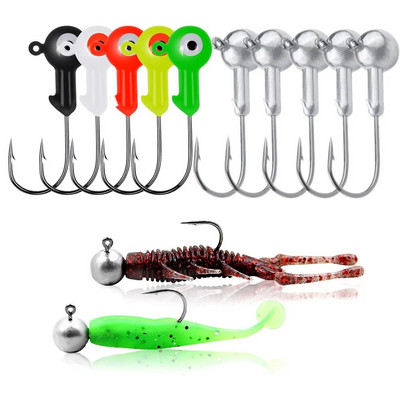 5 komada udica s Crank Jig glavom 1g 1,8g 3,5g 5g 7g Ribolovna udica s olovnom glavom Jig mamac Tvrdi mamac Soft Worm Jig udica za ribolov na mekane crve