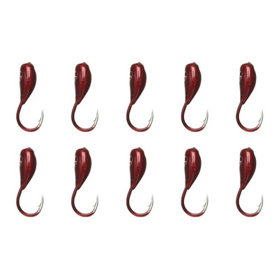 10 τμχ Κόκκινο σκουλήκι αναποδογυρισμένο κεφάλι ρεαλιστικό δόλωμα δόλωμα κυπρίνος αγκίστρια ψαρέματος 0.3#0.5#0.8# Κιτ ειδών ψαρέματος Αξεσουάρ Winter Ice Lake