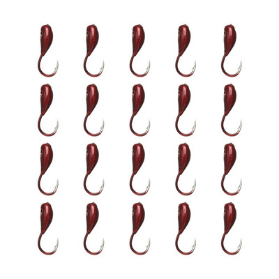 10 τμχ Κόκκινο σκουλήκι αναποδογυρισμένο κεφάλι ρεαλιστικό δόλωμα δόλωμα κυπρίνος αγκίστρια ψαρέματος 0.3#0.5#0.8# Κιτ ειδών ψαρέματος Αξεσουάρ Winter Ice Lake