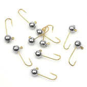 10 kom/lot Udica za ribolov s mikro džig glavom 1g-3g Udica za pecanje na ledu Mini Crank Jig Udica s mekom varalicom