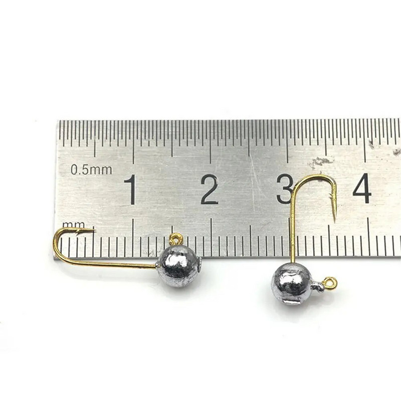 10 kom/lot Udica za ribolov s mikro džig glavom 1g-3g Udica za pecanje na ledu Mini Crank Jig Udica s mekom varalicom