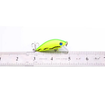 Въртяща се примамка за риболов 50 mm 3,6 g 3d очи Crankbait воблер Изкуствени примамки за пластмасова твърда примамка Комплект примамки за риболовни принадлежности