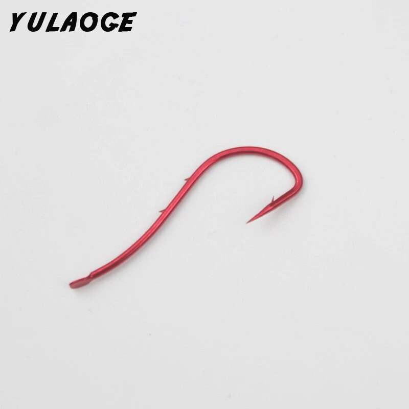 20tk/kott Red Konksud kahe varrega ogadega söödahoidja konks elussöödapüügiks rannapüügiks elussööt Fishhook