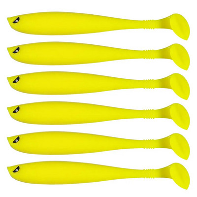 6tk 9cm 4g pehmest silikoonist püügilant Minnow soolase vee magevee ussid voblerid kunstsööda bassi tõlkes