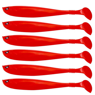 6tk 9cm 4g pehmest silikoonist püügilant Minnow soolase vee magevee ussid voblerid kunstsööda bassi tõlkes