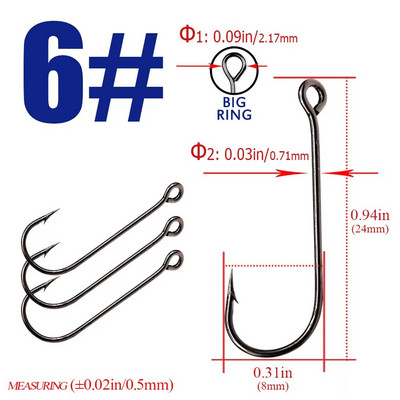10tk / 30tk suurte silmadega õngekonksud Fish Round Bent Joint Hook gamakatsu