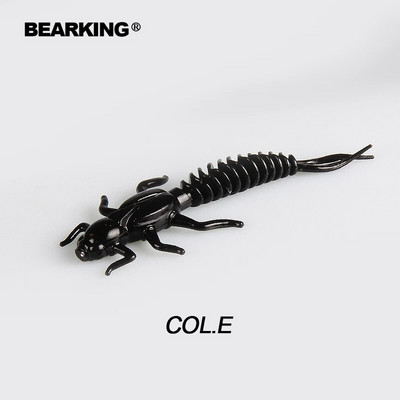 BEARKING noua Larva Naluci Moale 50mm 60mm Naluci Artificiale de Pescuit Silicon Bass Stiuca Minnow Swimbait Jigging Plastic Momeli Vierme