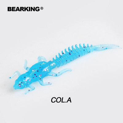 BEARKING noua Larva Naluci Moale 50mm 60mm Naluci Artificiale de Pescuit Silicon Bass Stiuca Minnow Swimbait Jigging Plastic Momeli Vierme