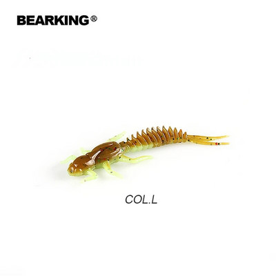 BEARKING noua Larva Naluci Moale 50mm 60mm Naluci Artificiale de Pescuit Silicon Bass Stiuca Minnow Swimbait Jigging Plastic Momeli Vierme