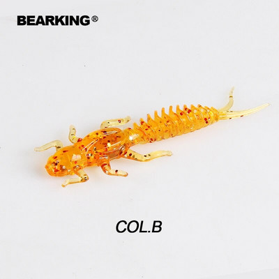 BEARKING noua Larva Naluci Moale 50mm 60mm Naluci Artificiale de Pescuit Silicon Bass Stiuca Minnow Swimbait Jigging Plastic Momeli Vierme